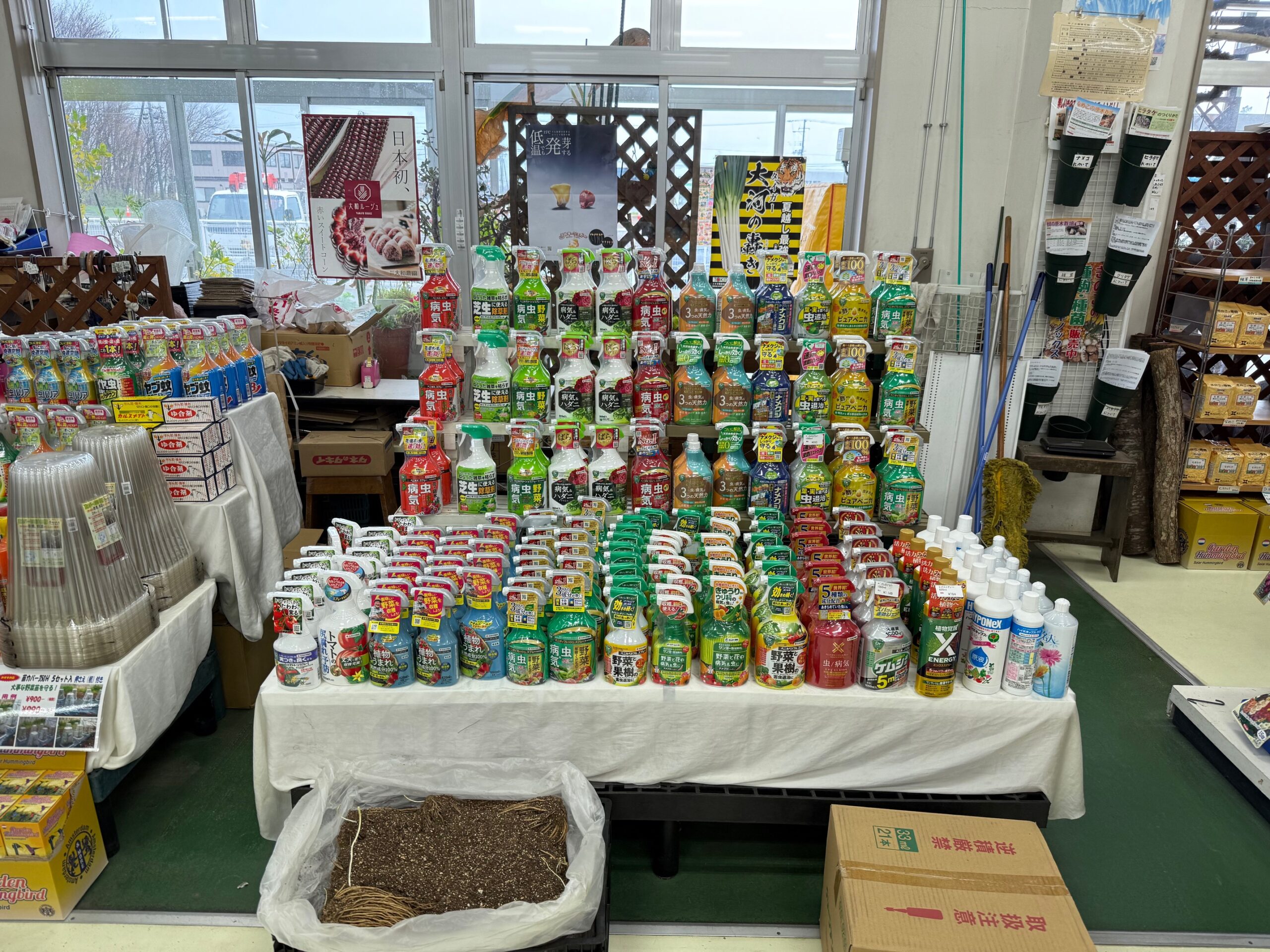農薬の様子